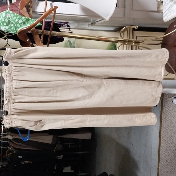 Just My Size Tan Midi Skirt - Picture 2 of 3